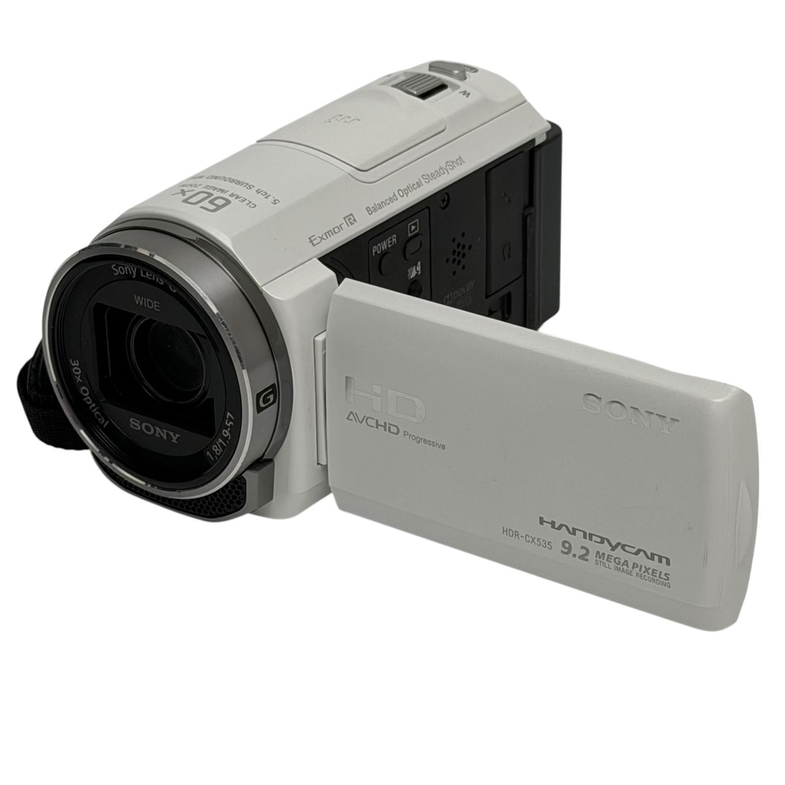 SONY ビデオカメラ Handycam CX535 内蔵メモリ32GB ホワイト HDR-CX535
