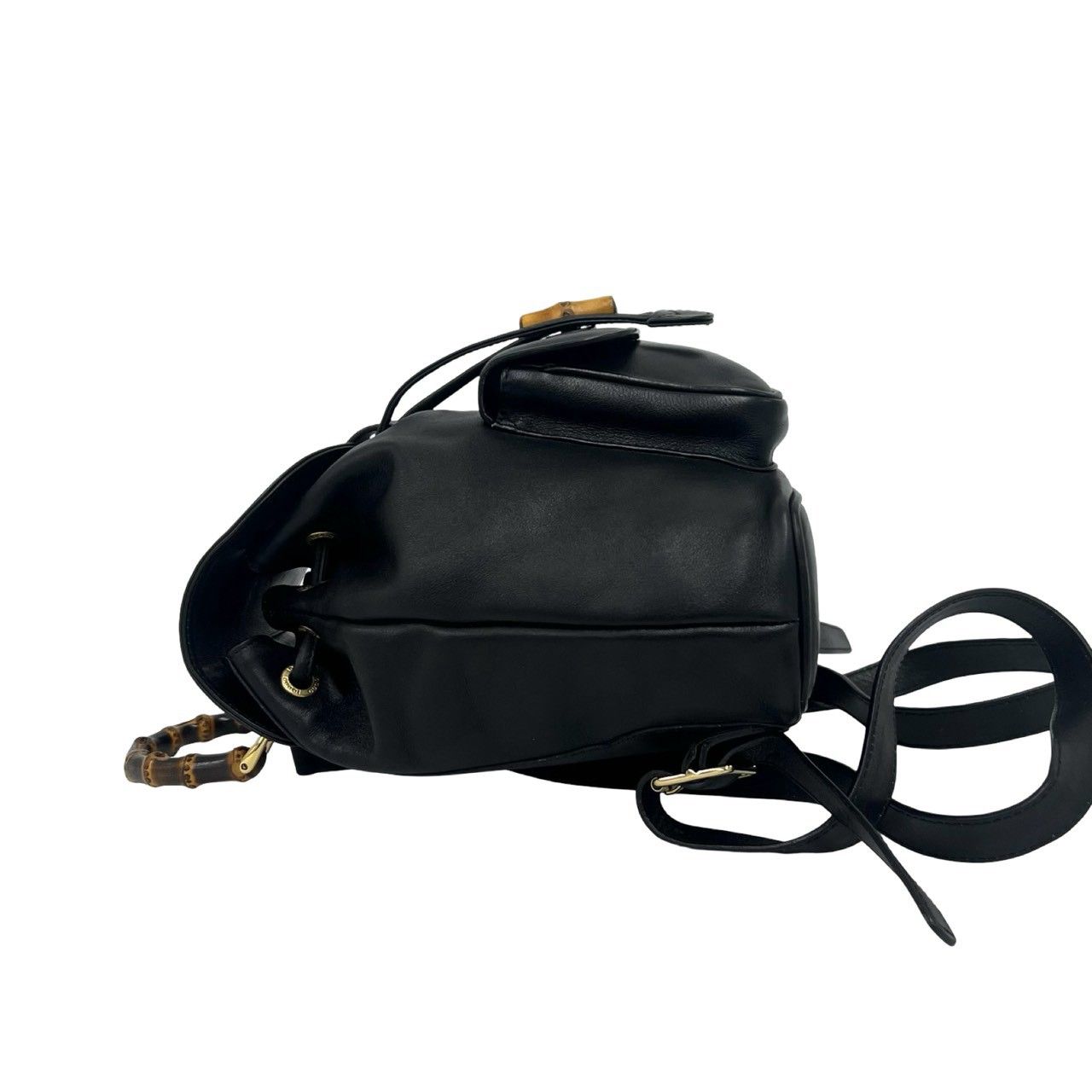 極 美品 GUCCI グッチ オールドグッチ ヴィンテージ バンブー レザー