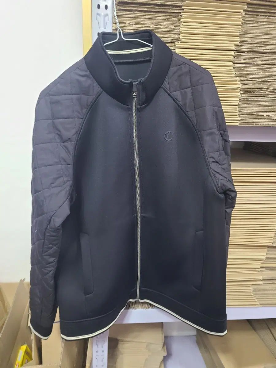 Callaway キャロウェイ ゴルフ EDITION ブラック キルティング ジップアップ ジャケット メンズ100