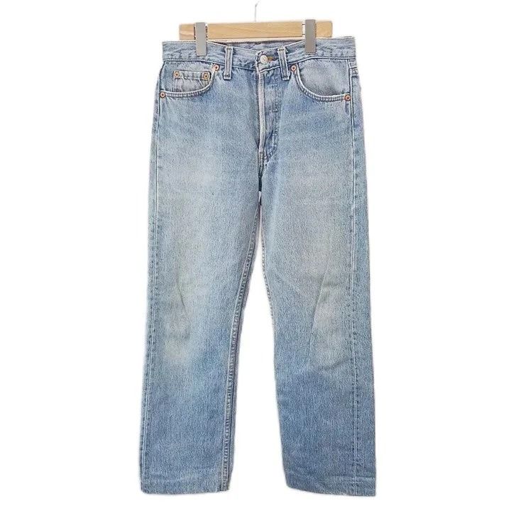リーバイス Levi's 501 デニム ジーンズ ストレート ボタンフライ 29 ライトインディゴブルー 長ズボン /NP ■GY74