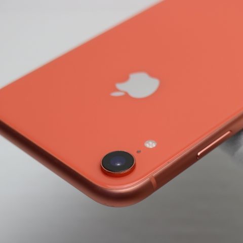 超美品 SIMフリー iPhoneXR 128GB コーラル ピンク スマホ 白ロム 即日