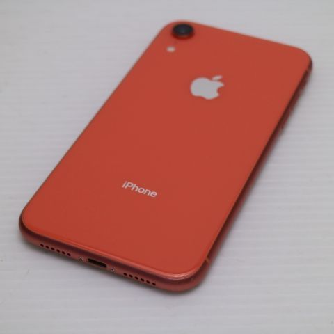 美品 SIMフリー iPhoneXR 128GB コーラル ピンク スマホ 白ロム 即日