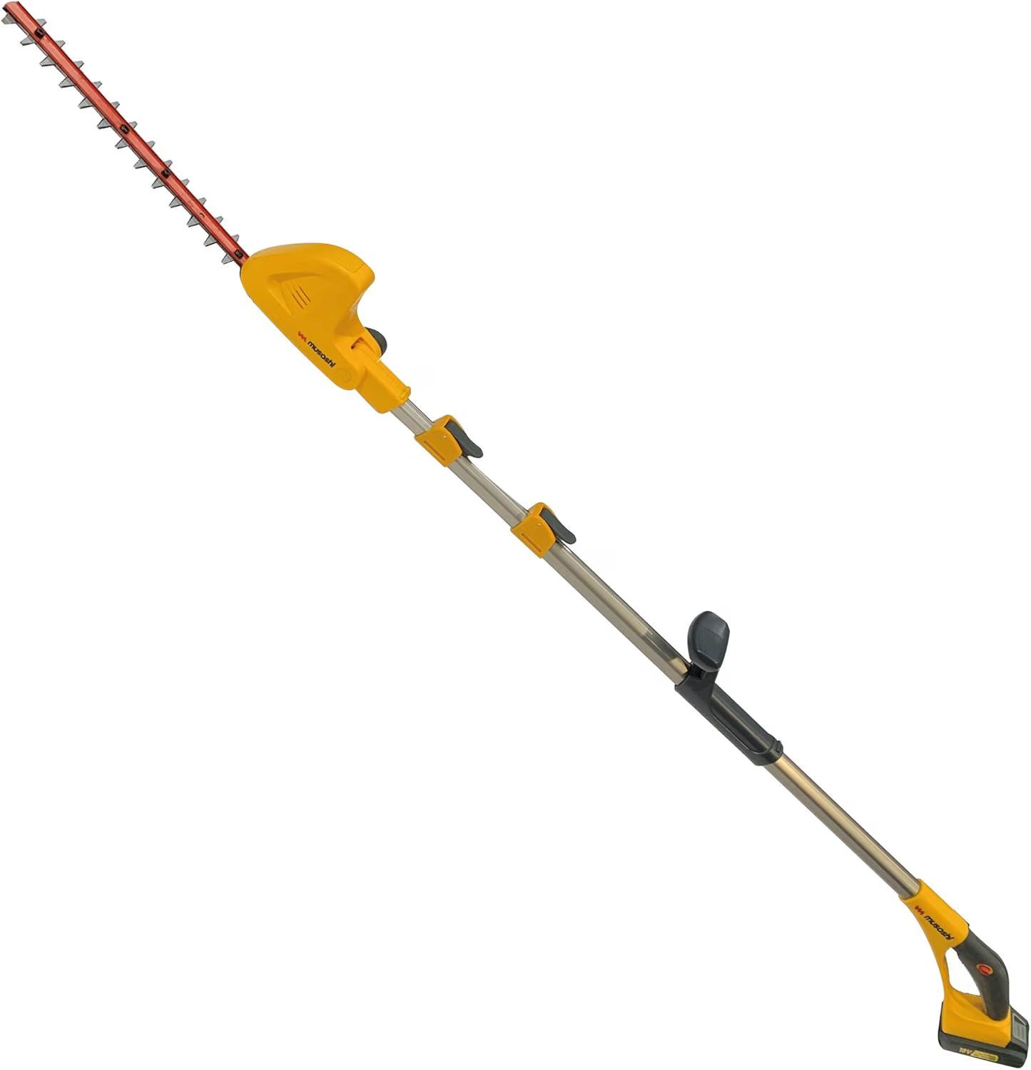 ■弊社展示品■状態◎■ムサシ 【リチウムイオン18V 充電式シリーズ】 充電式ポールバリカン 「リチウムイオンバッテリー・充電器付き」 刈込み幅300mm PL-5001