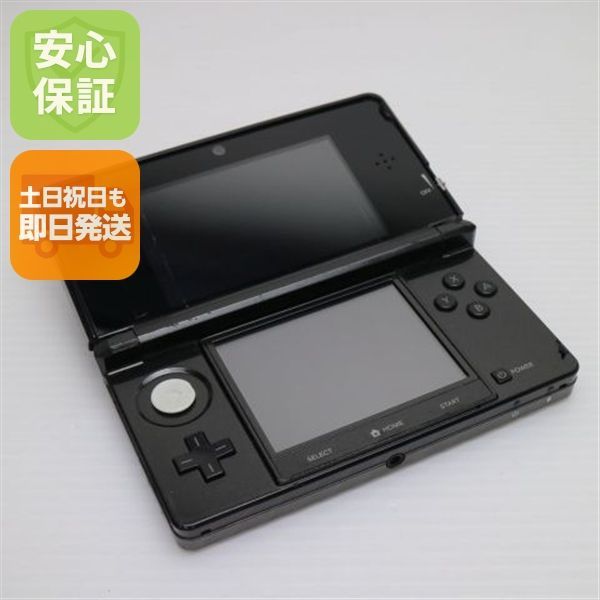 美品 ニンテンドー3DS クリアブラック 即日発送 game 任天堂 本体 土日祝発送OK