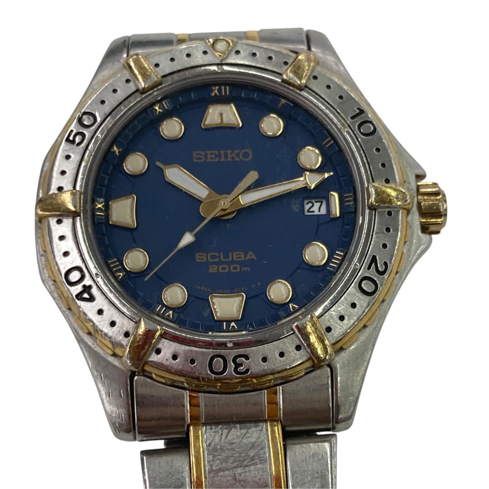 199990 電池切れ SEIKO セイコー スキューバ 200m ダイバーズウォッチ 