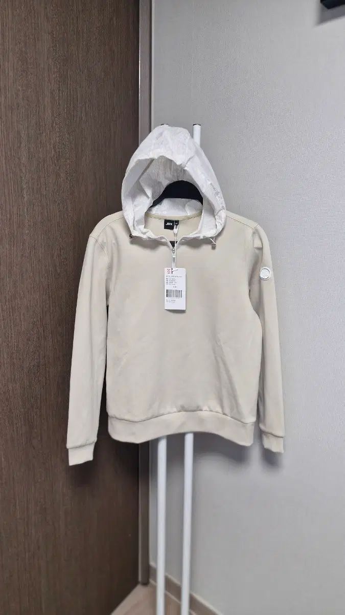 新品 JDX 잔디로(レディース90 ジャージ ストレッチ版ジップアップフーディー Tシャツ アイボリー