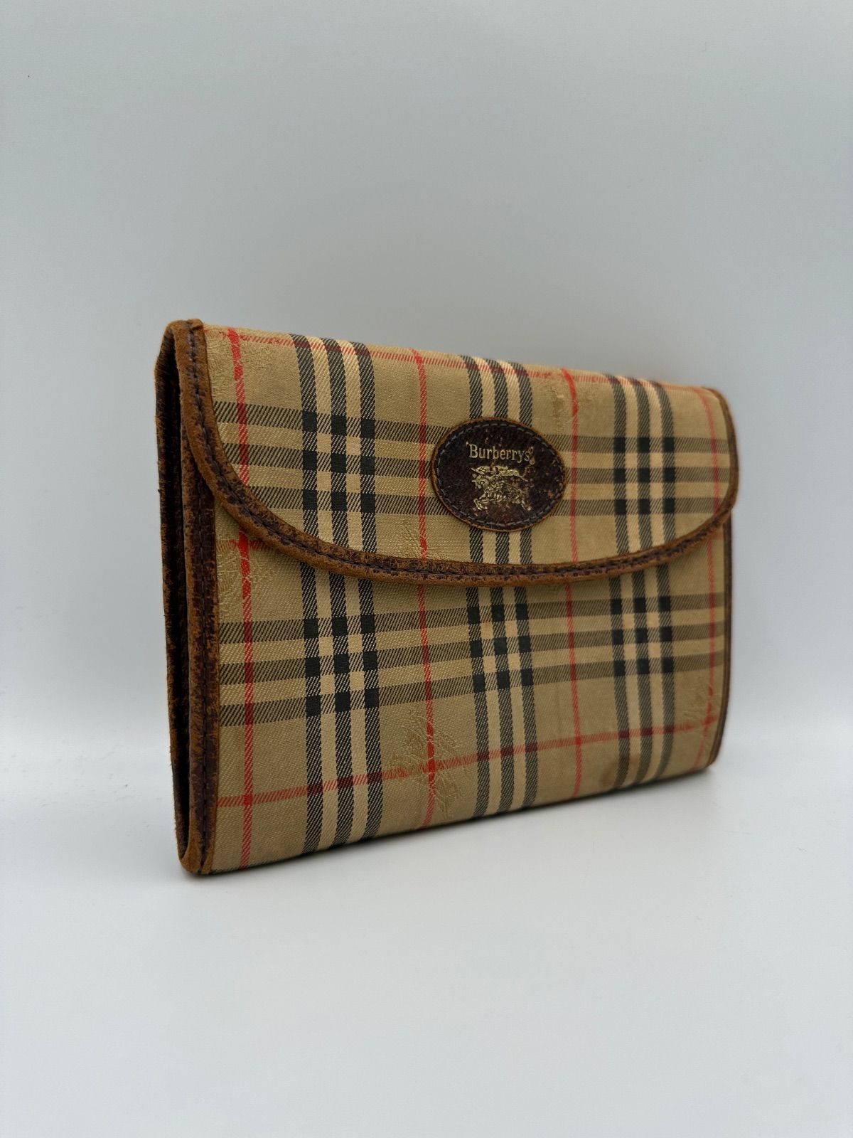 Rare Retro Burberrys Burberrys Burberry Nova Check Notebook Cover Multi Case