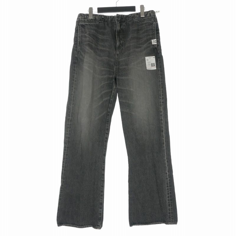 ミハラヤスヒロ MIHARA YASUHIRO Waist Easy Jeans ウエストイージージーンズ デニムパンツ 46 ブラック 黒 J15PT122