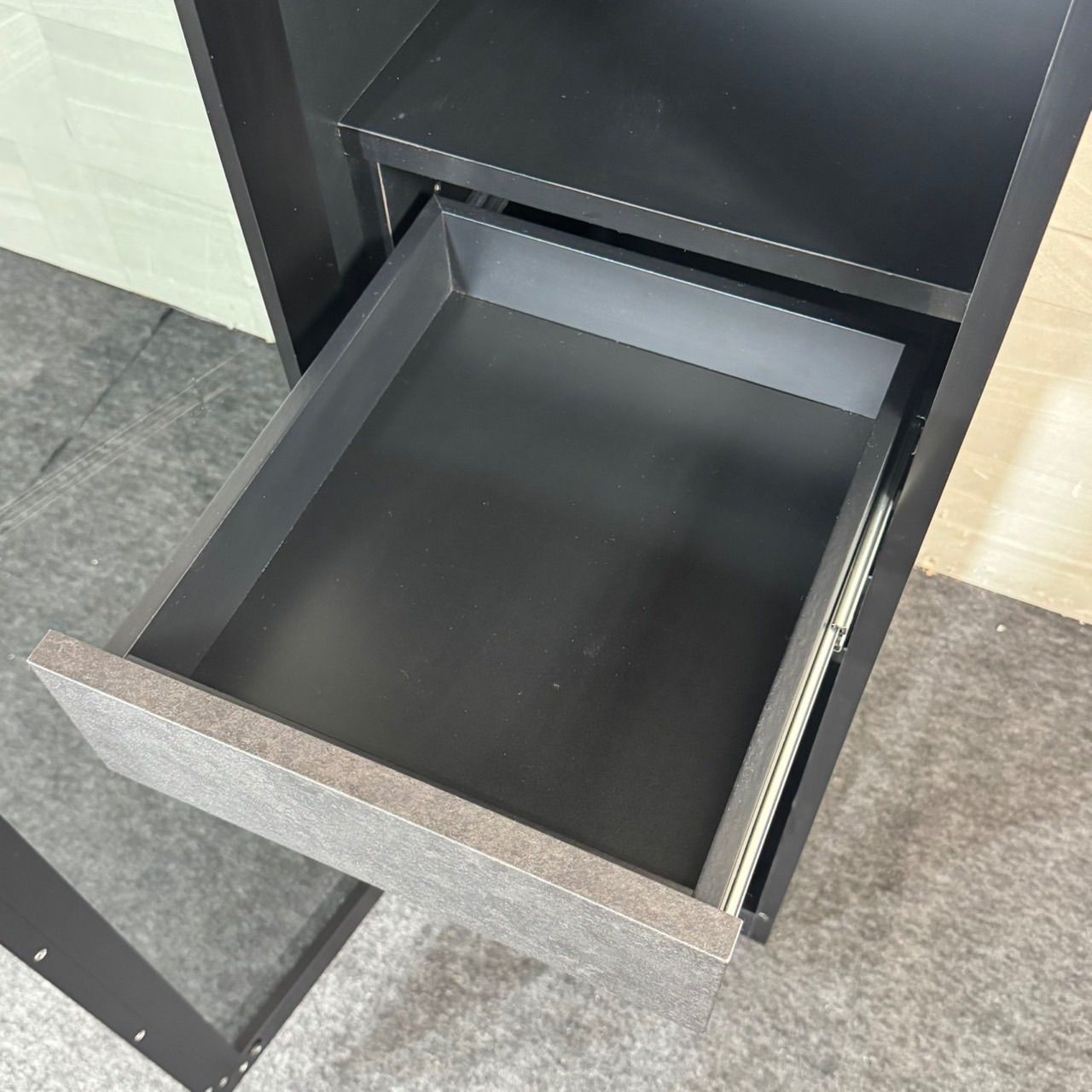 シギヤマ家具 食器棚 ノヴァ 40 幅40cm スリム 黒 大理石風 d6223 シギヤマ家具 食器棚 ノヴァ 40 幅40cm スリム 黒 大理石風 d6223