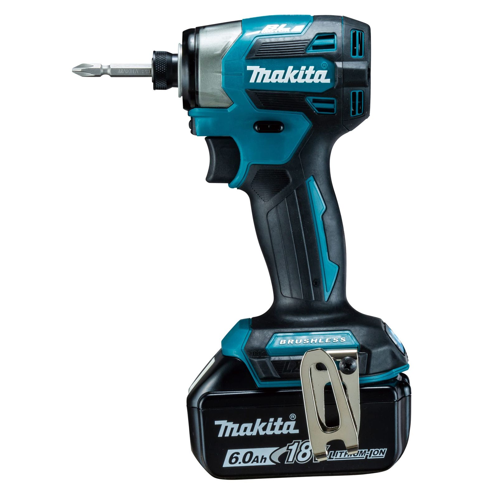 【中古】マキタ 充電式インパクトドライバ バッテリBL1860B×2本 充電器DC18RF ケース付 TD173DRGX 青 28,258円
