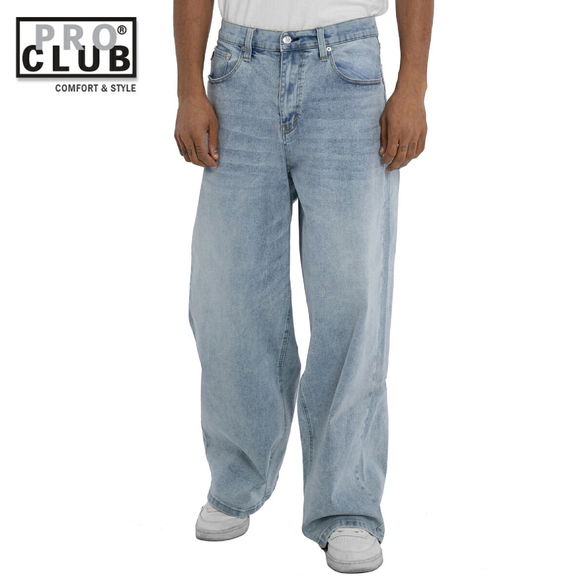 PRO CLUB HEAVYWEIGHT BAGGY FIT デニムパンツ バギーフィット ライトストーンウォッシュ DENIM PANT Dark Stone Wash プロクラブ ストリートファッション サイズ30 10,296円