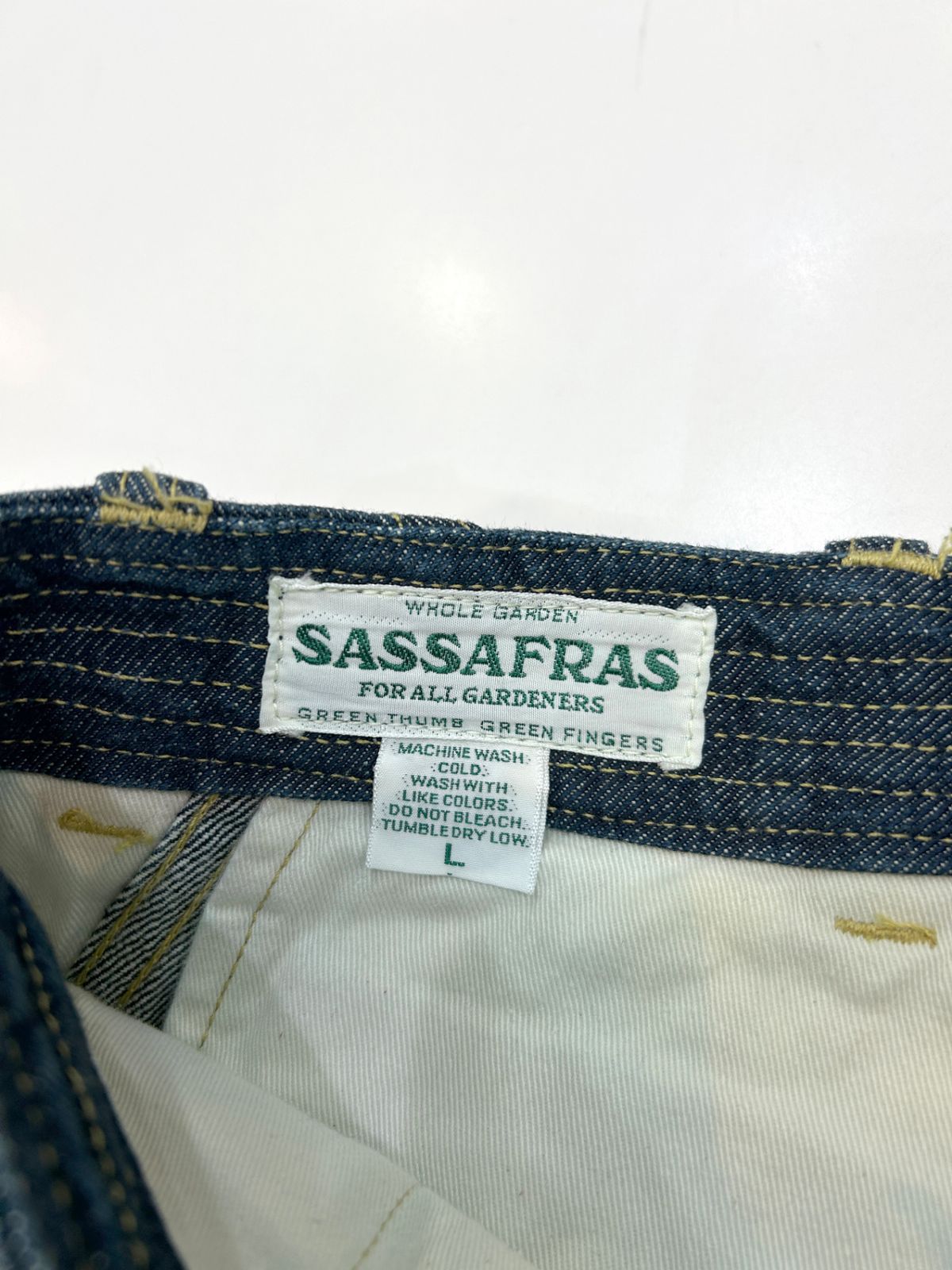 SASSAFRAS (L) フォールリーフ デニムパンツ ササフラス K9-10