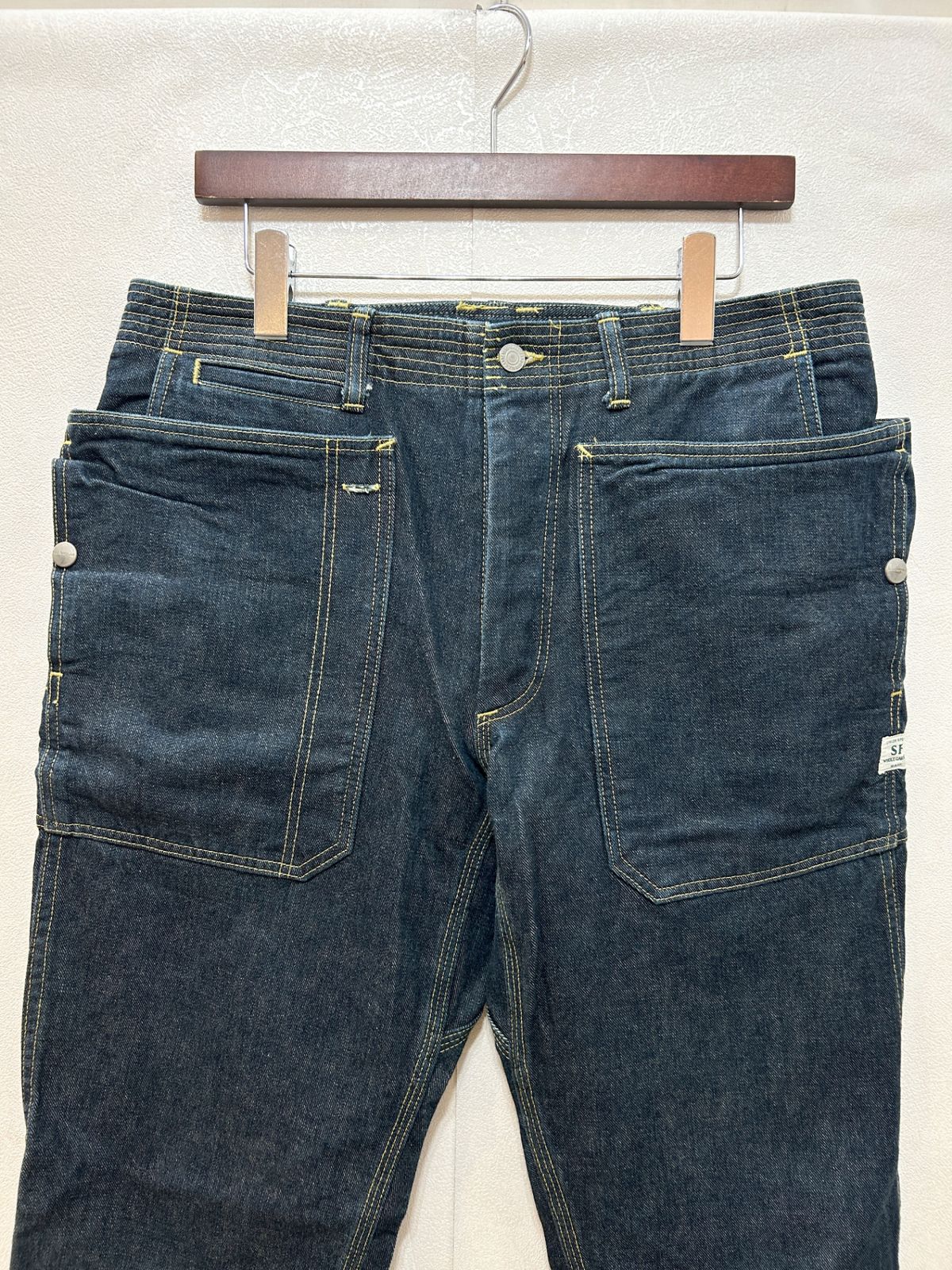 SASSAFRAS (L) フォールリーフ デニムパンツ ササフラス K9-10