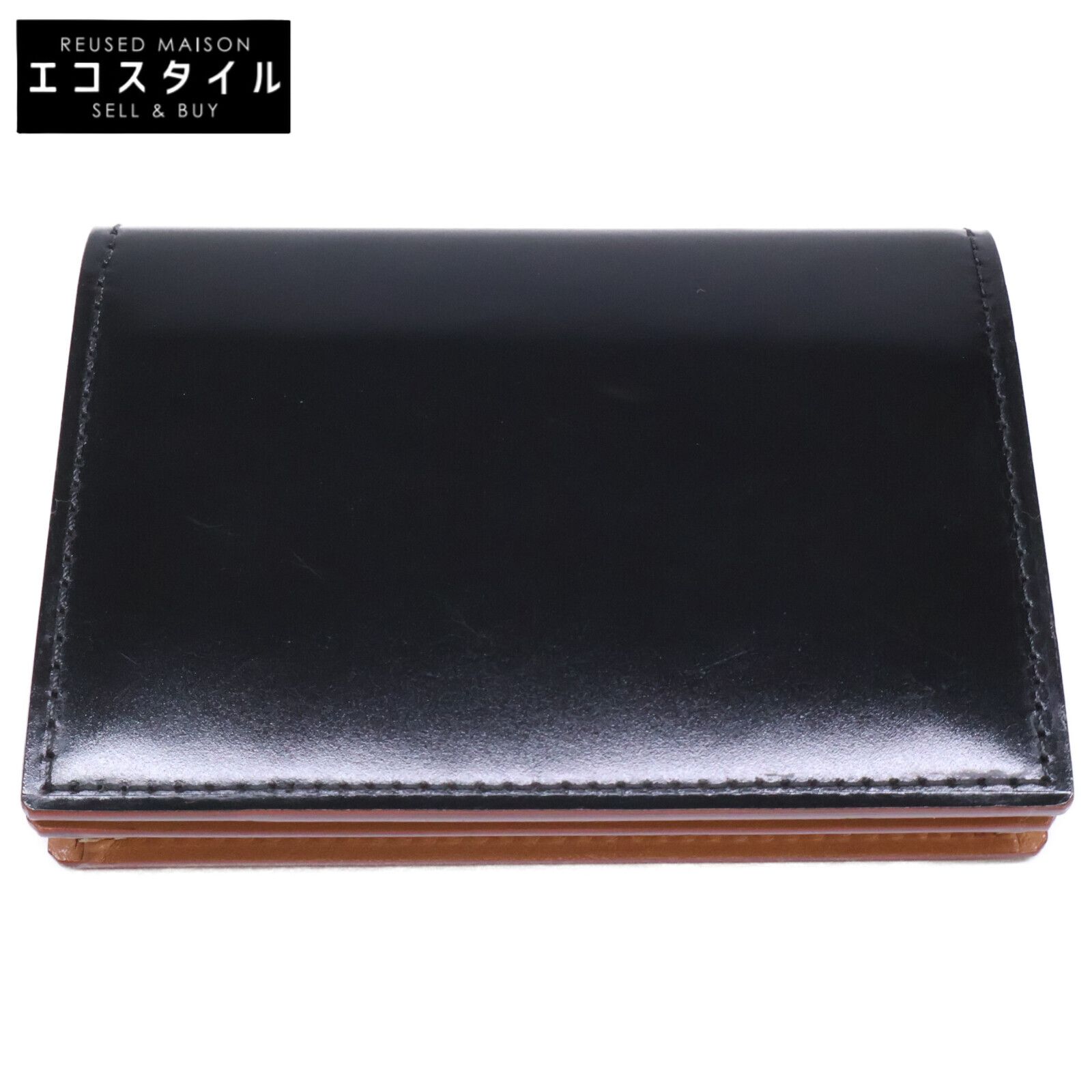 GANZO　ガンゾ　【新品同様】57637 CORDOVAN コードバン 通しマチ名刺入れ