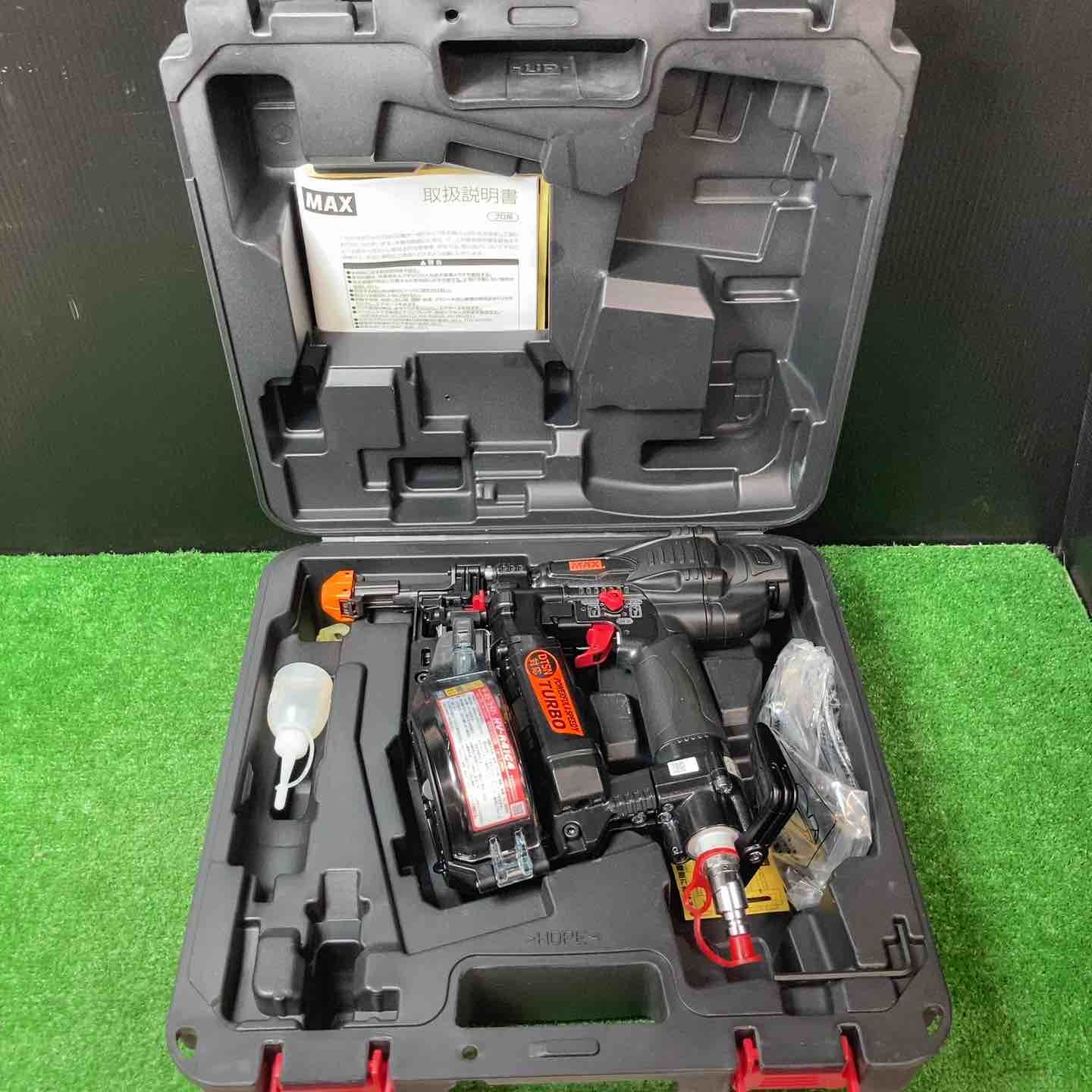 【美品】◇マックス(MAX) 高圧エアネジ打ち機 HV-R41G4 限定色ブラック【岩槻店】
