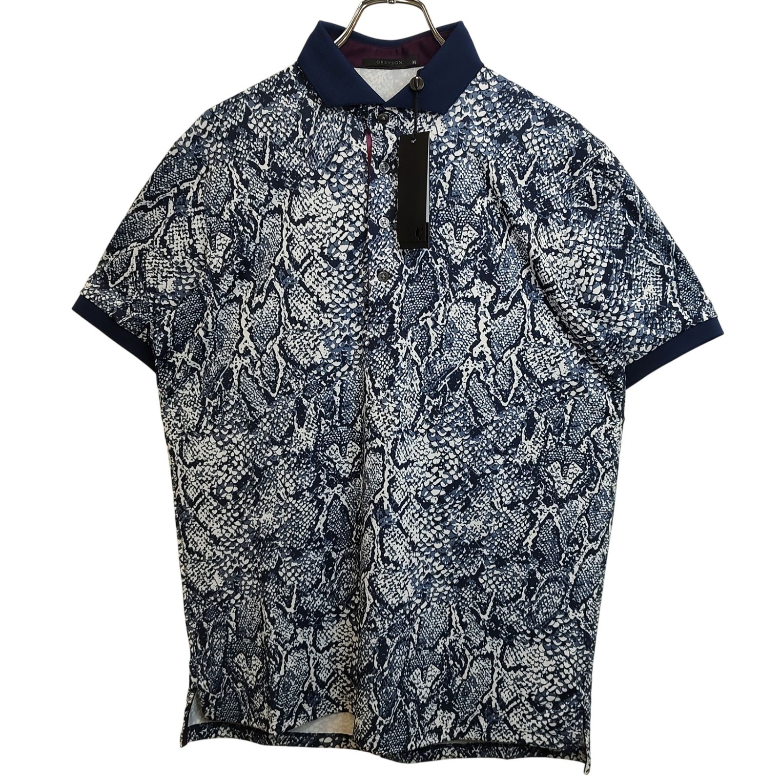 GREYSON グレイソン 25SS WOLF SCALES POLO 総柄 半袖 ポロシャツ