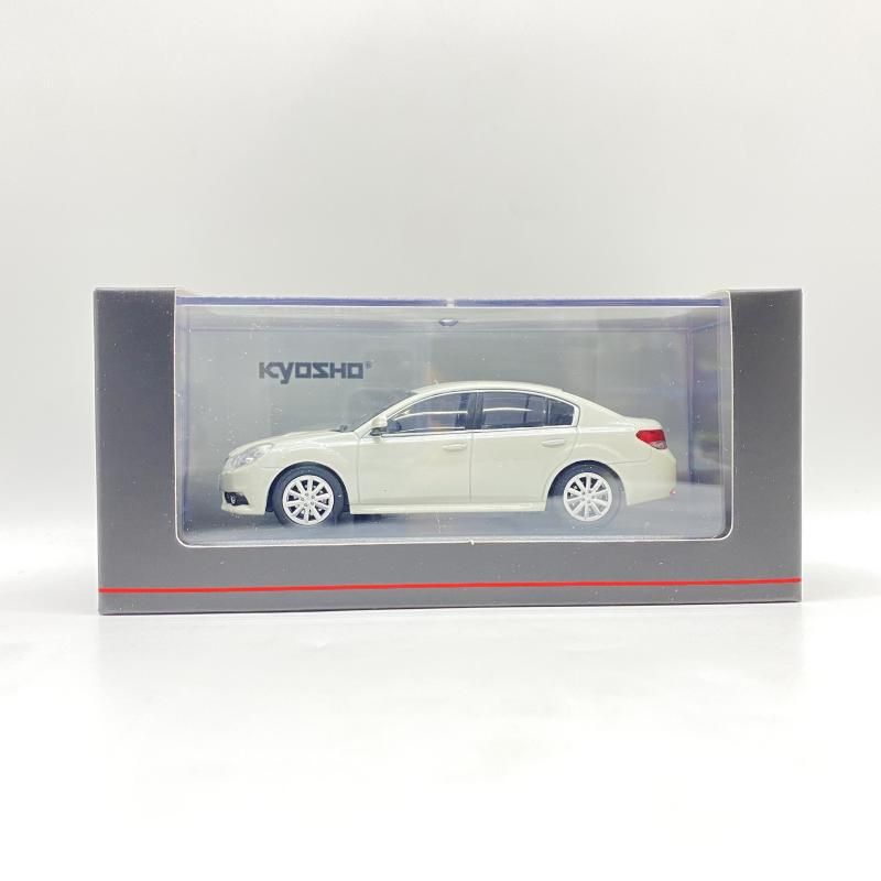 【中古】 開封) １／４３ 京商 スバル レガシィ Ｂ４ (サテンホワイトパール) [24]