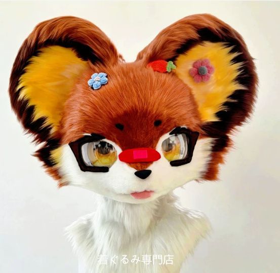 狼　犬　猫　着ぐるみ 　ヘッド ケモノ ファースーツ ぬいぐるみ コスプレ コスチューム Kurumi 一点物 E433 44,200円