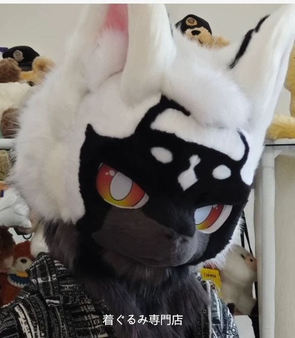 狼　犬　猫　着ぐるみ 　ヘッド ケモノ ファースーツ ぬいぐるみ コスプレ コスチューム Kurumi 一点物 E437 45,000円