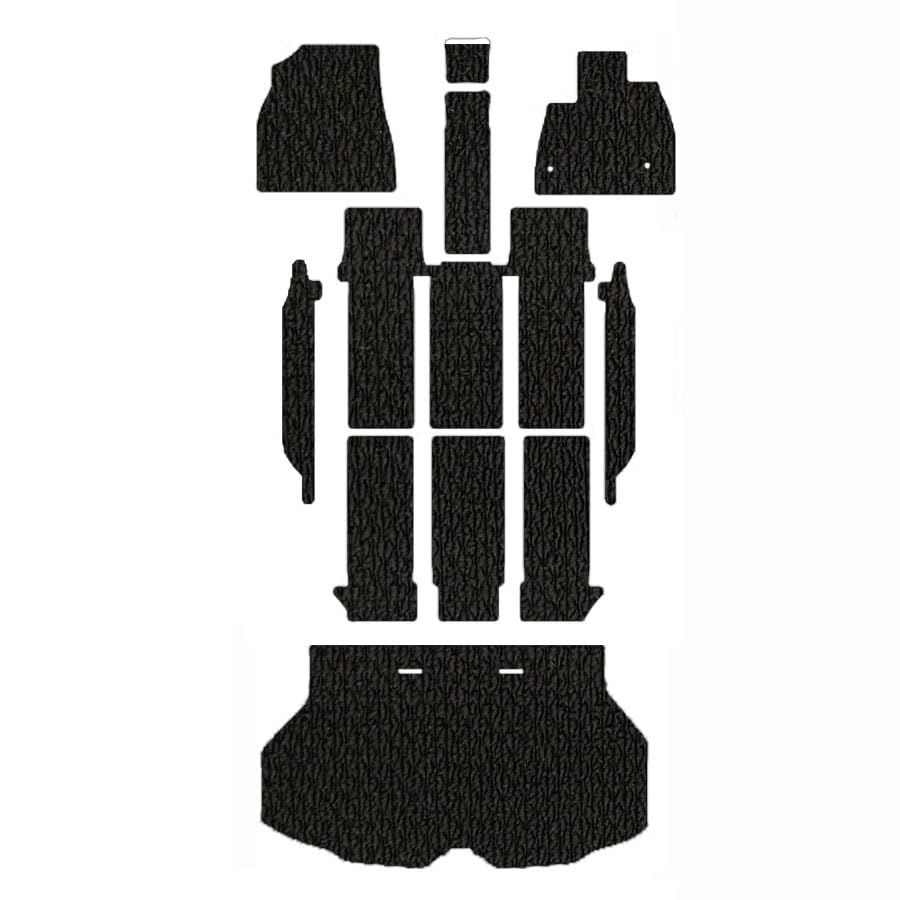 K◆ノア/ヴォクシー フロアマット 互換品 ９０系 R4/1? トランク・ステップマット付き スタンダードタイプ (7人乗り/ガソリン車, スタンダードブラック) 870e29cb