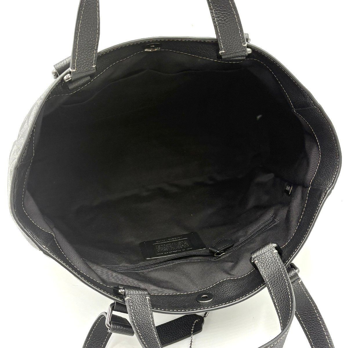 未使用保管品◎COACH コーチ ハドソン ダブルハンドル シグネチャー