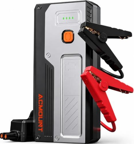 ☆新品☆ACMOUNT ジャンプスターター 12V車用 5000A エンジン始動 軽量 コンパクト 最大8.0Lガソリン・6.0Lディーゼル対応 PSE認証 | QC3.0急速充電 大容量 多重安全保護 軽量・コンパクト設計 防災・アウトドア 1154e891