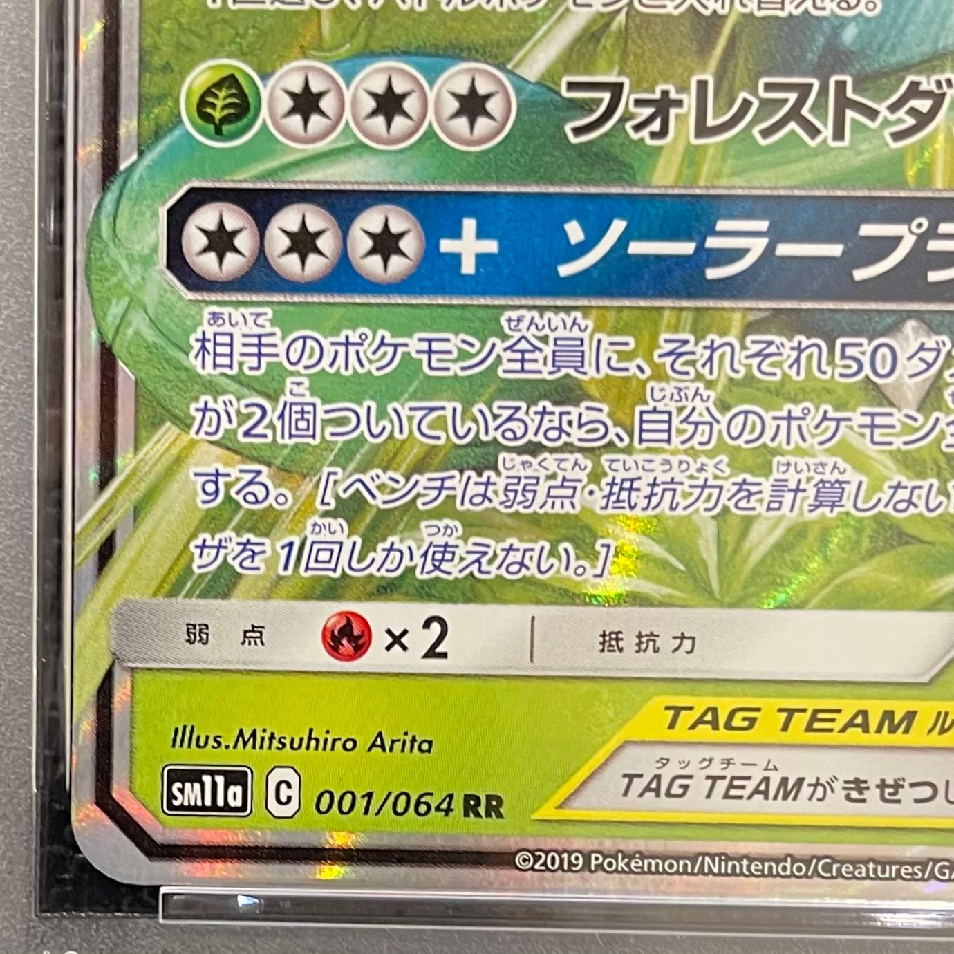 フシギバナ＆ツタージャGX PSA10 001/064 ポケモンカード PSA10】フシギバナ＆ツタージャGX RR 001/064 1枚 - メルカリ