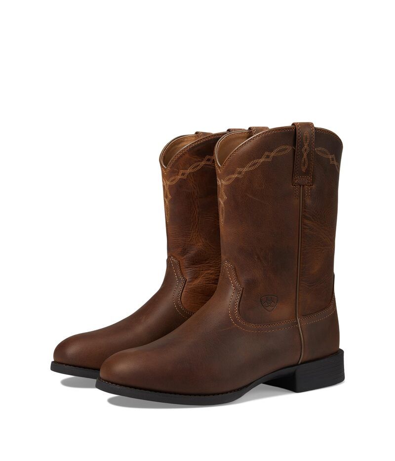 アリアト メンズ シューズ ブーツ・レインブーツ Ariat Heritage Roper Distressed Brow