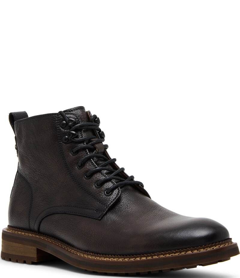 スティーブ マデン メンズ シューズ ブーツ・レインブーツ レザー Steve Madden Mens Noby Leather Boots Grey グレー