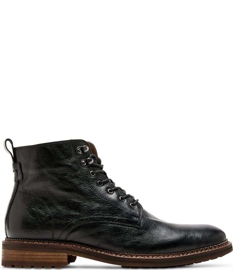 スティーブ マデン メンズ シューズ ブーツ・レインブーツ レザー Steve Madden Mens Noby Leather Boots Black ブラック