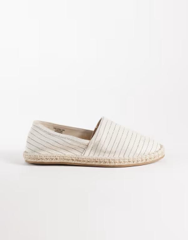 エイソス メンズ シューズ サンダル ASOS DESIGN espadrilles inatural and black stripes Natural black ブラック 11,536円
