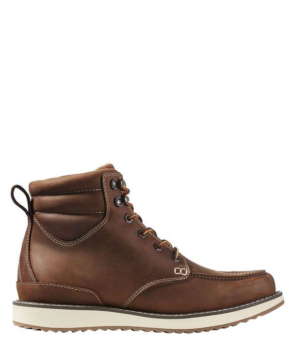 エルエルビーン メンズ シューズ ブーツ・レインブーツ レザー LLBean Menstonington Leather Moc Toe Boots Deepest Brown ブラウン