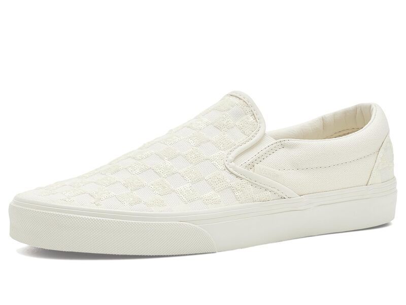 バンズ メンズ シューズ サンダル Vans Classic SlipOn Beaded White Checkerboard ホワイト 15,895円