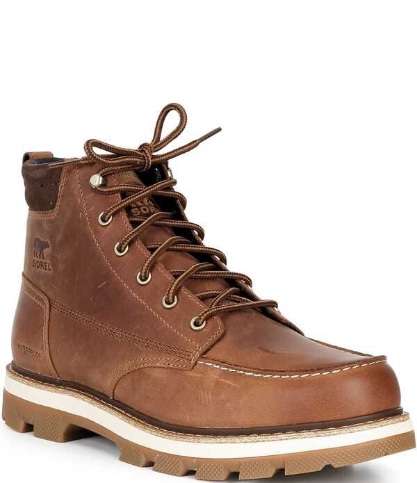 ソレル メンズ シューズ ブーツ・レインブーツ Sorel Mens Lark 47 Moc Toe Waterproof Boots VelvetanTobacco タン