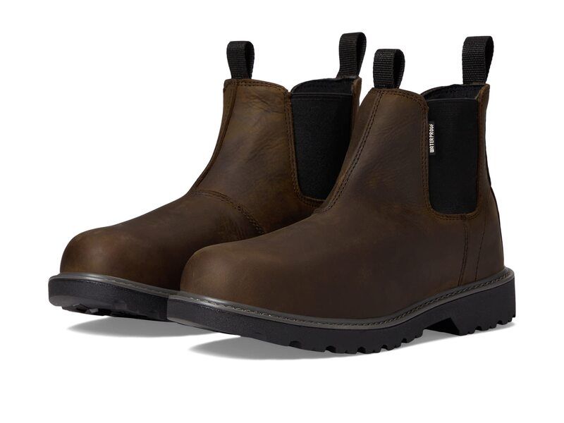 ウルヴァリン メンズ シューズ ブーツ・レインブーツ Wolverine Floorhand Waterproof Romeo Dark Brown ブラウン