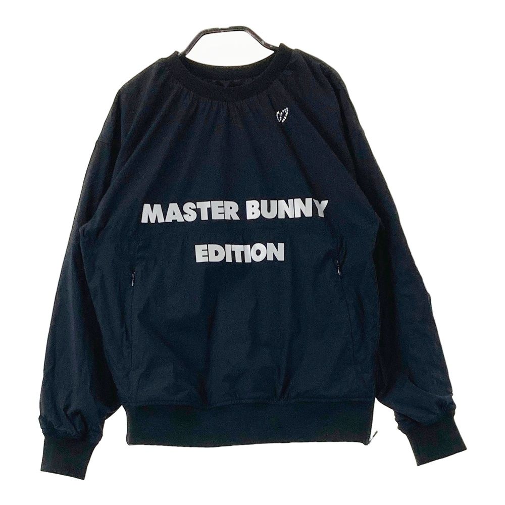 サイズ：0 MASTER BUNNY EDITION マスターバニーエディション ストーン付き 長袖ブルゾン ジャケット ブラック系 [240101770304] ゴルフウェア レディース ストスト