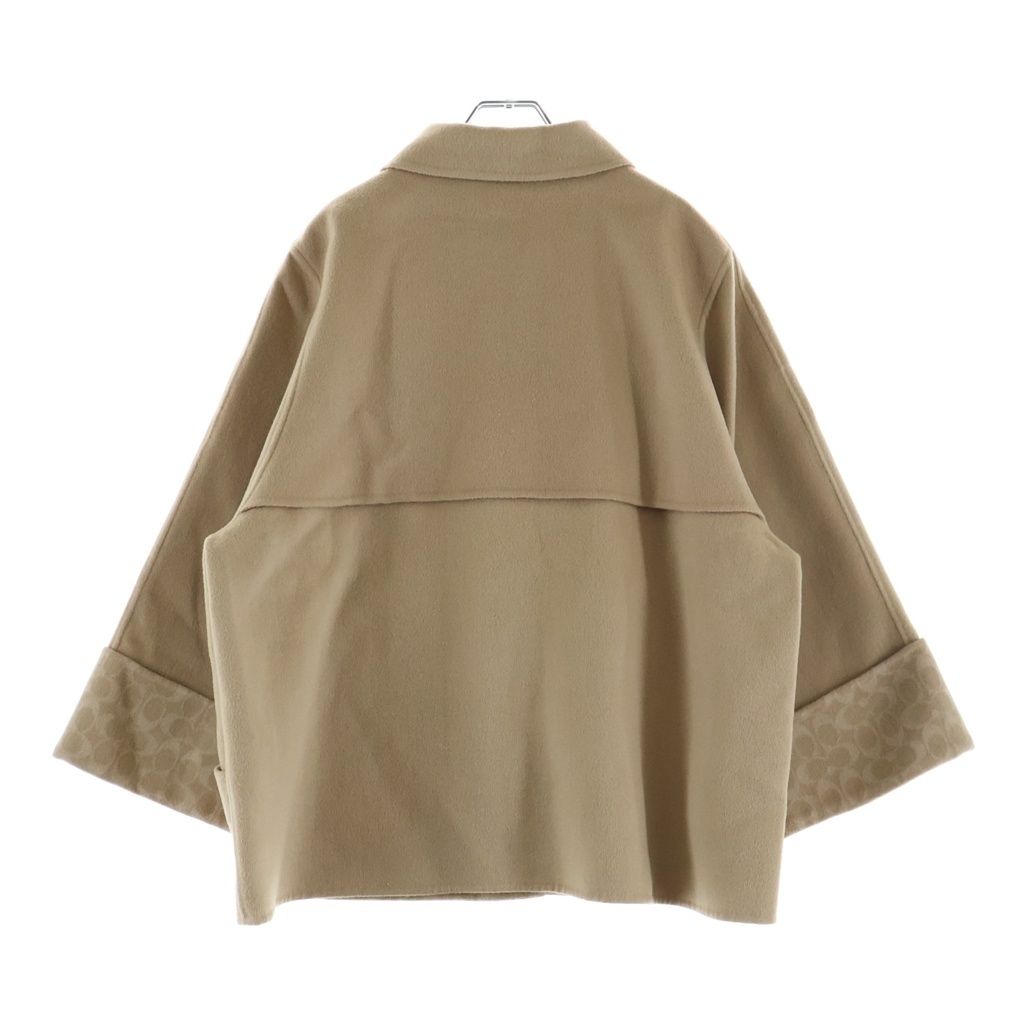 COACH (コーチ) スウィングコート シグネチャー ウール ベージュ CCA25