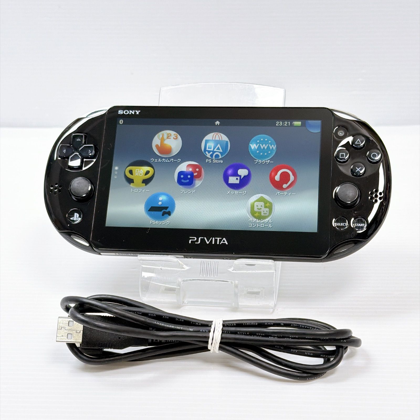 PSVITA PCH 2000 블랙 굿 제품 1GB 내장 플레이스테이션 비타 FW3.65 플레이어블 세트 작동 확인 소니 플레이스테이션 psvita 2000 컨트롤 넘버 M2243