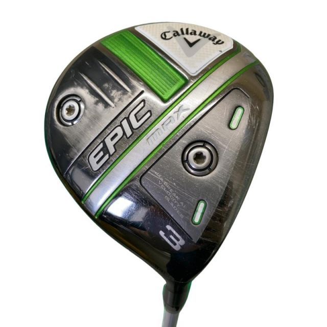 【中古】 キャロウェイ EPIC MAX 3W フェアウェイウッド FW リシャフト (フレックスその他) メンズ 男性用 右利き 右用 Dランク ゴルフクラブ