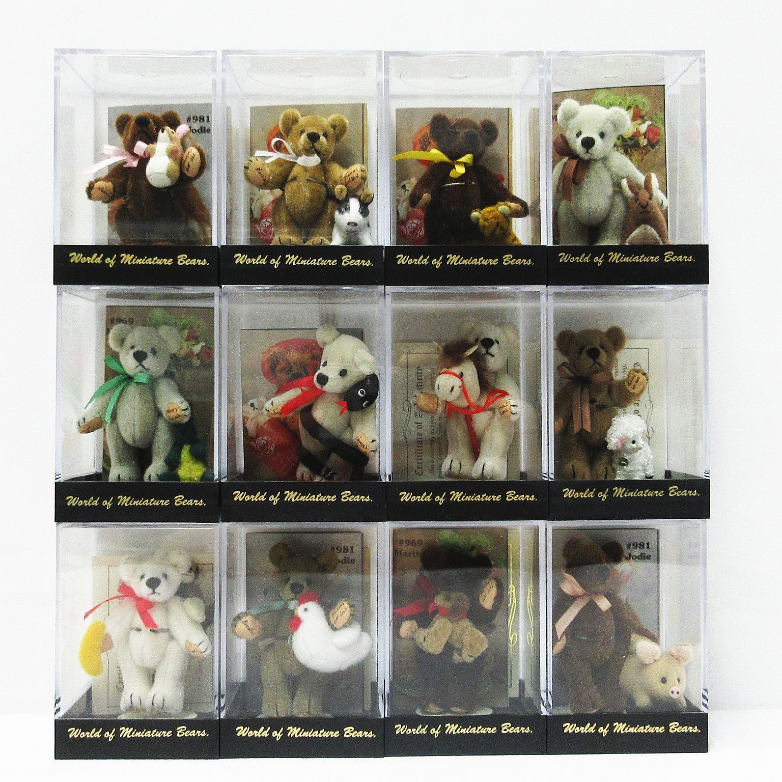美品 保管品 まとめ売り World of Miniature Bears ワールド オブ ミニチュア ベア 十二支 干支 フィギュア 置物 コレクション Z00441-08-0907③