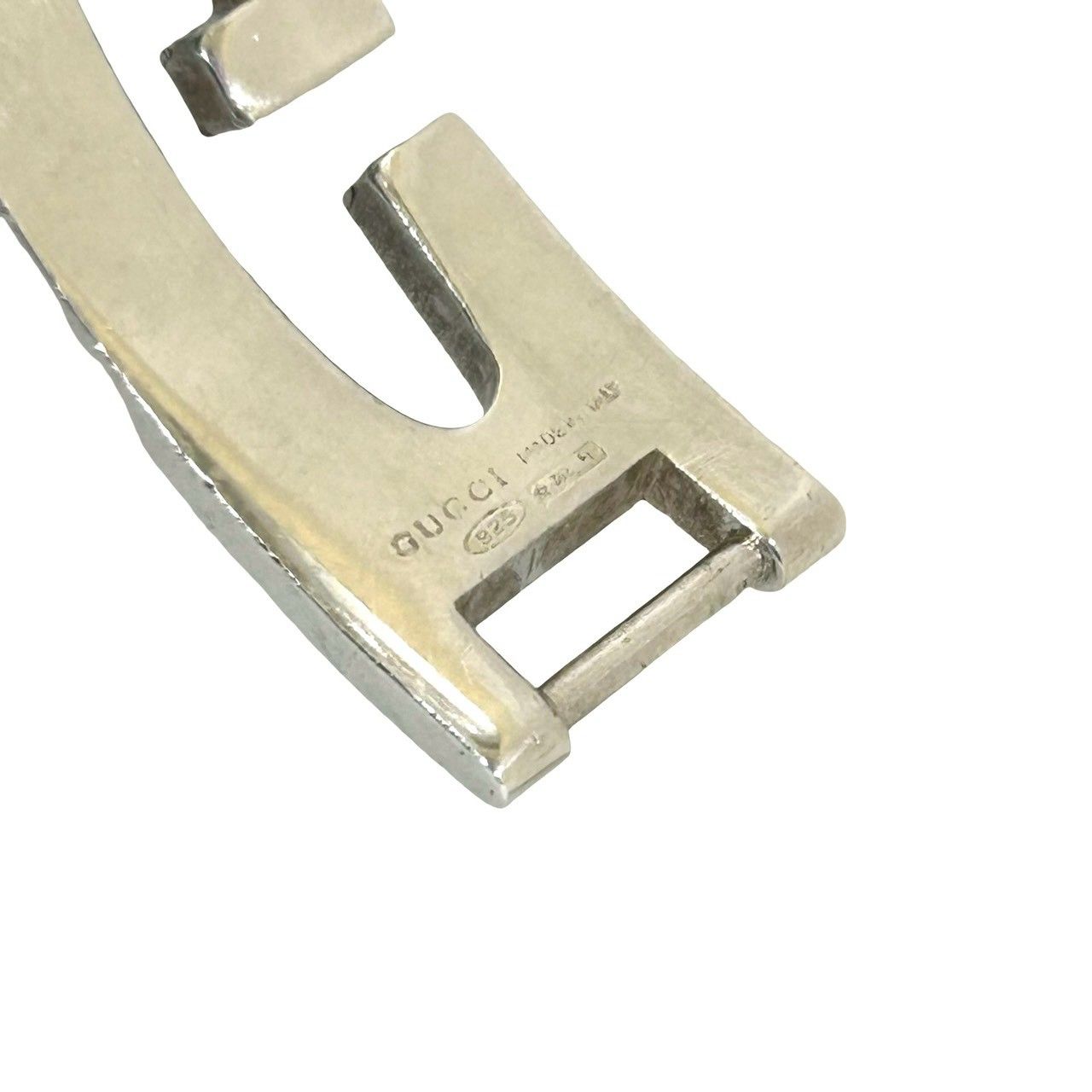 極 美品 箱付き GUCCI グッチ カットアウト G シルバー925