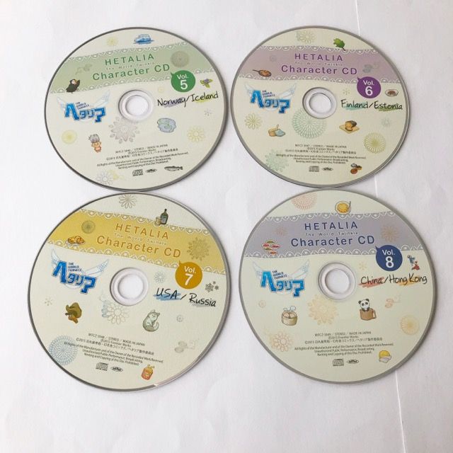 ヘタリア THE World Twinkle キャラクターCD 1～8セット【I2159-007