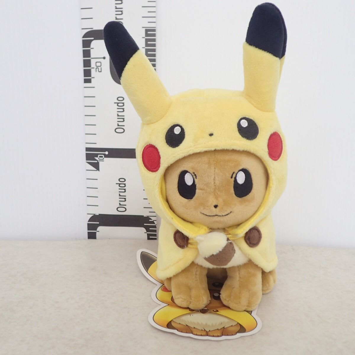 ポケモンセンター ぬいぐるみ ピカチュウポンチョのイーブイ 紙タグ付き ポケットモンスター