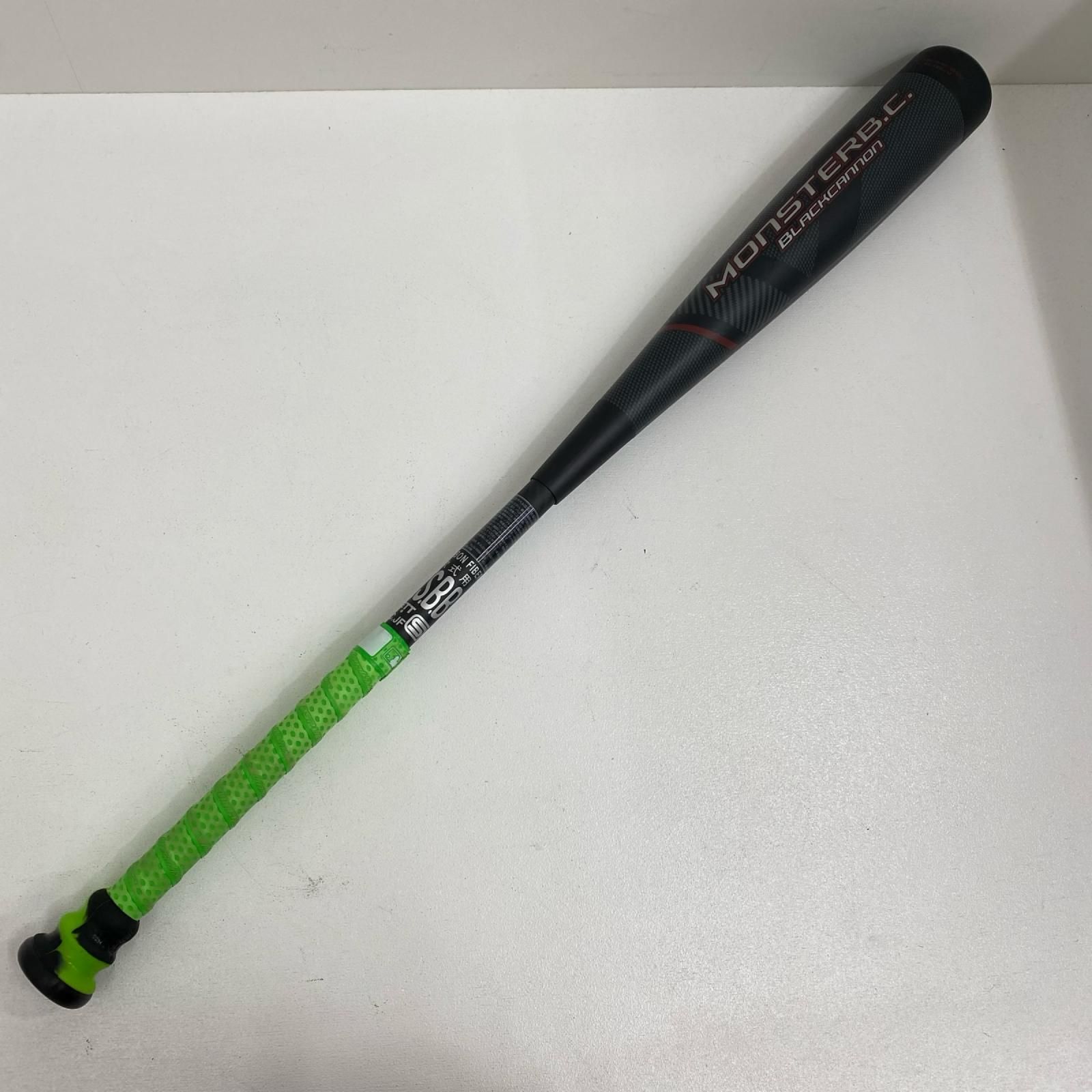 【加古川店】 ZETT MONSTERB.C.BLACKCANNON BCT31384　ﾊﾞｯﾄ 軟式用、保存袋付属【432】