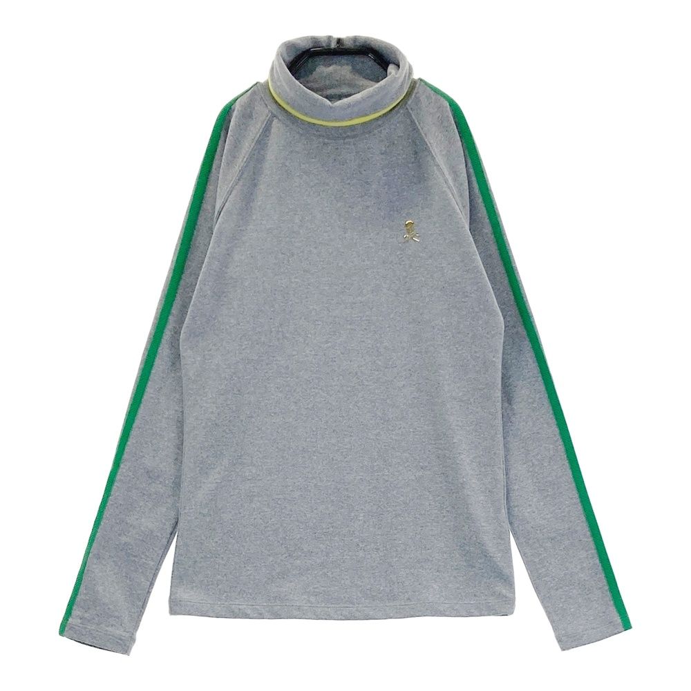 サイズ：WS MARK&LONA マークアンドロナ 袖ロゴ タートルネック長袖Tシャツ グレー系 [240101769648] ゴルフウェア レディース ストスト