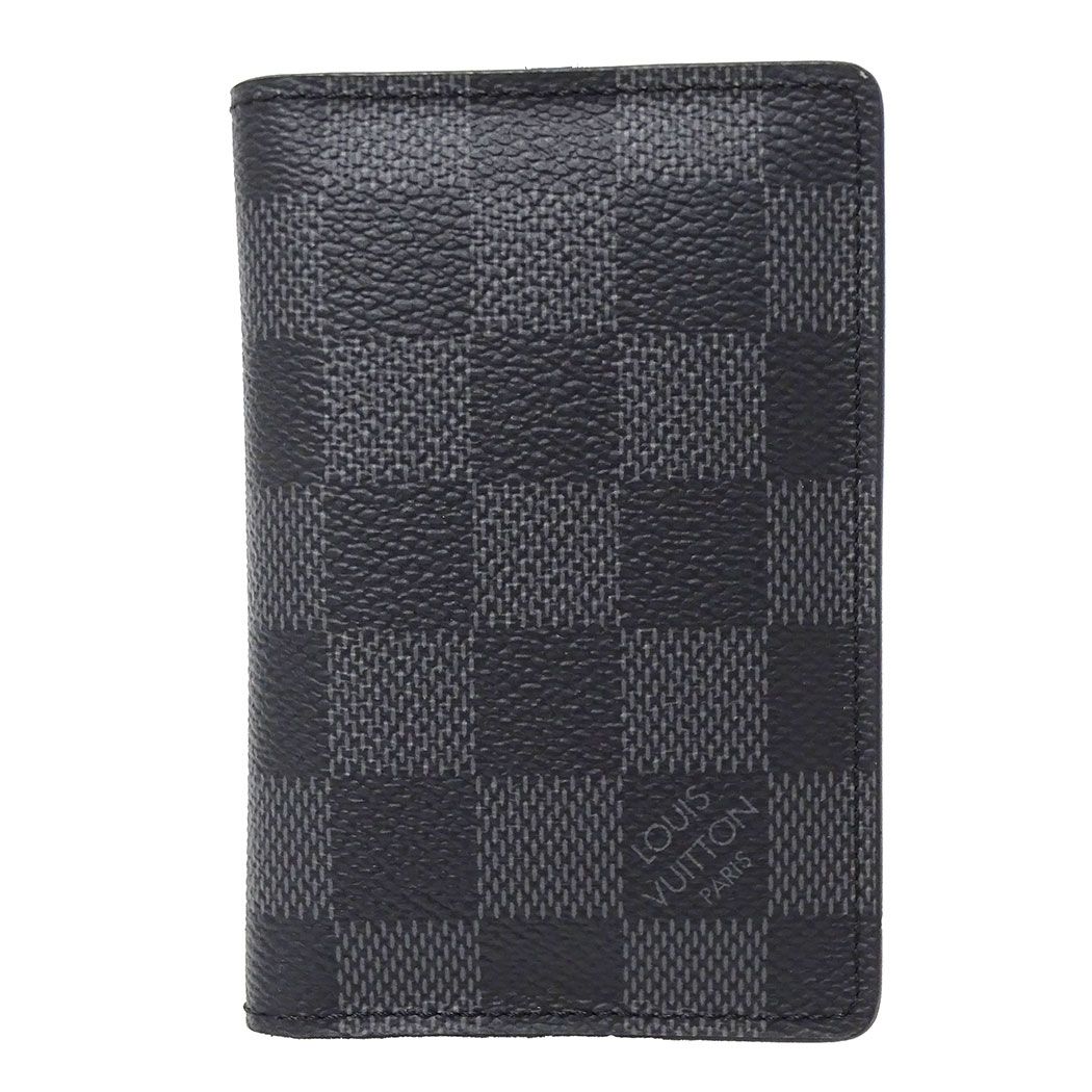 ルイ・ヴィトン LOUIS VUITTON カードケース メンズ ブランド ダミエグラフィットキャンバス オーガナイザー・ドゥ ポッシュ ブラック N63143 折り畳み式 小さめ おしゃれ スマート 大人 カード入れ 【中古】 26,260円