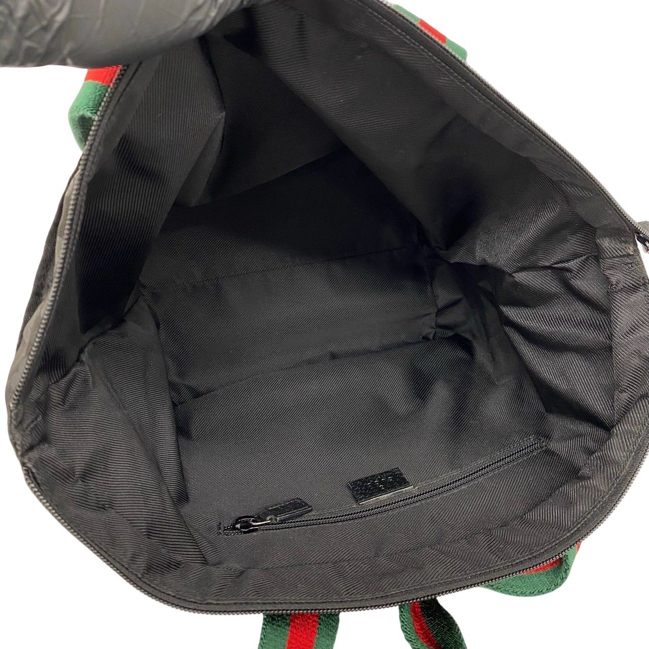 極 美品 GUCCI グッチ シェリーライン GG 柄 ロゴ ナイロン レザー