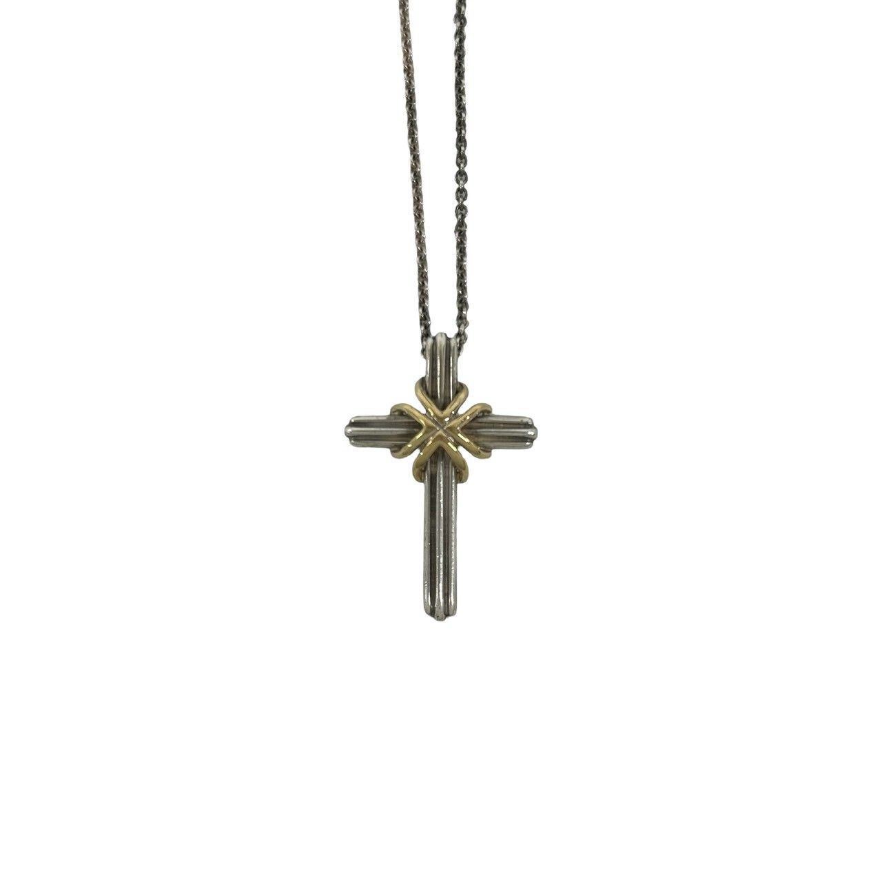 極 美品 TIFFANY&Co. ティファニー シグネチャー クロス ネックレス