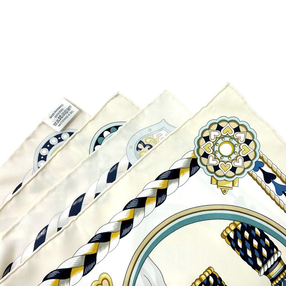 エルメス □美品□ カレ90 スカーフ ファッション HARNAIS DE COEUR
