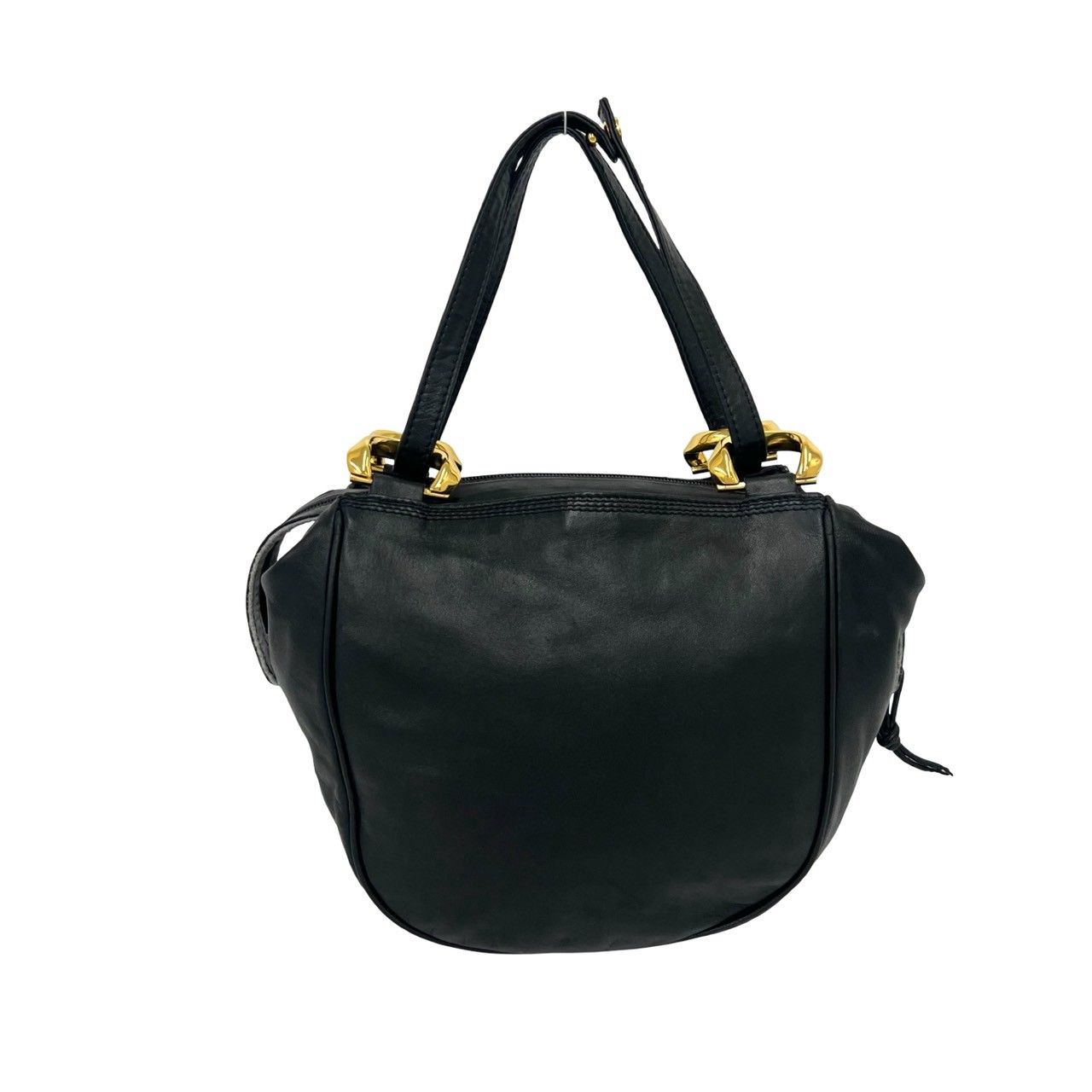 極美品✨ ロエベ アナグラム ミニトート ハンドバッグ ブラック ナッパレザー 極 美品 希少品 LOEWE ロエベ ヴィンテージ アナグラム ロゴ ナッパ